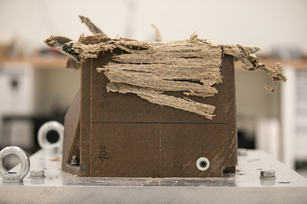 Sustainable alternative to carbonfibre for motorsport crash structures